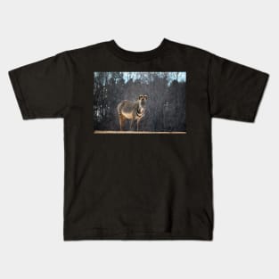 Zebra Looking At You Kids T-Shirt